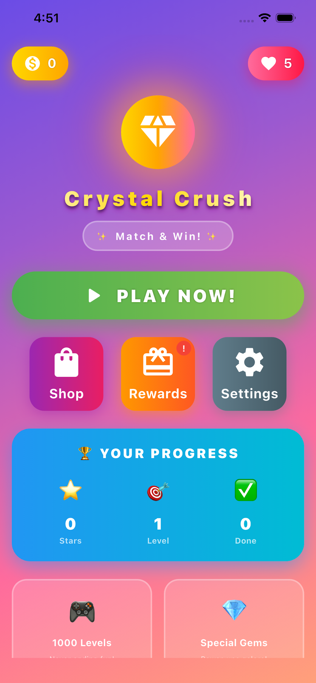 Crystal Crush screenshot 5