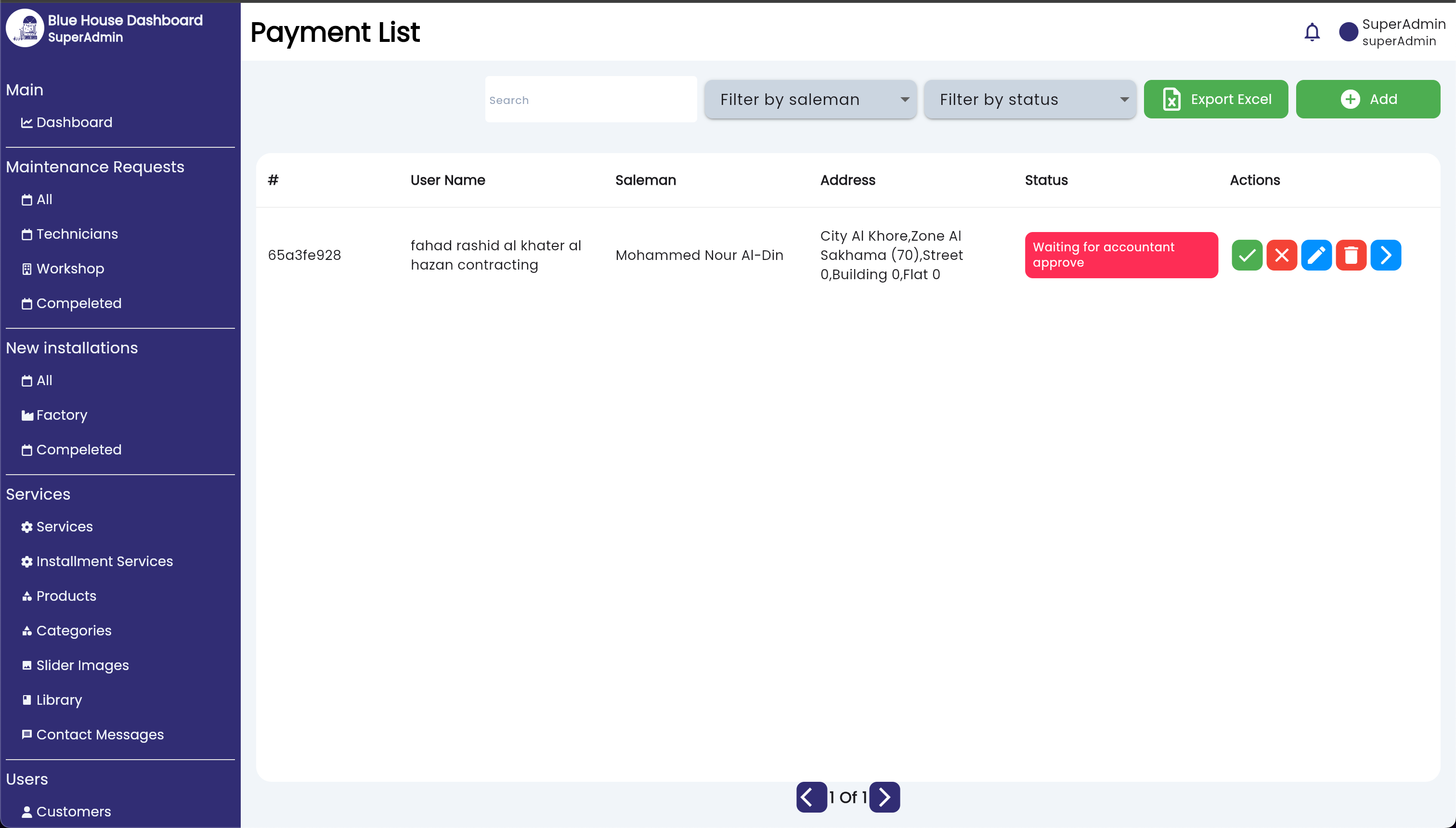 Blue House Dashboard screenshot 9