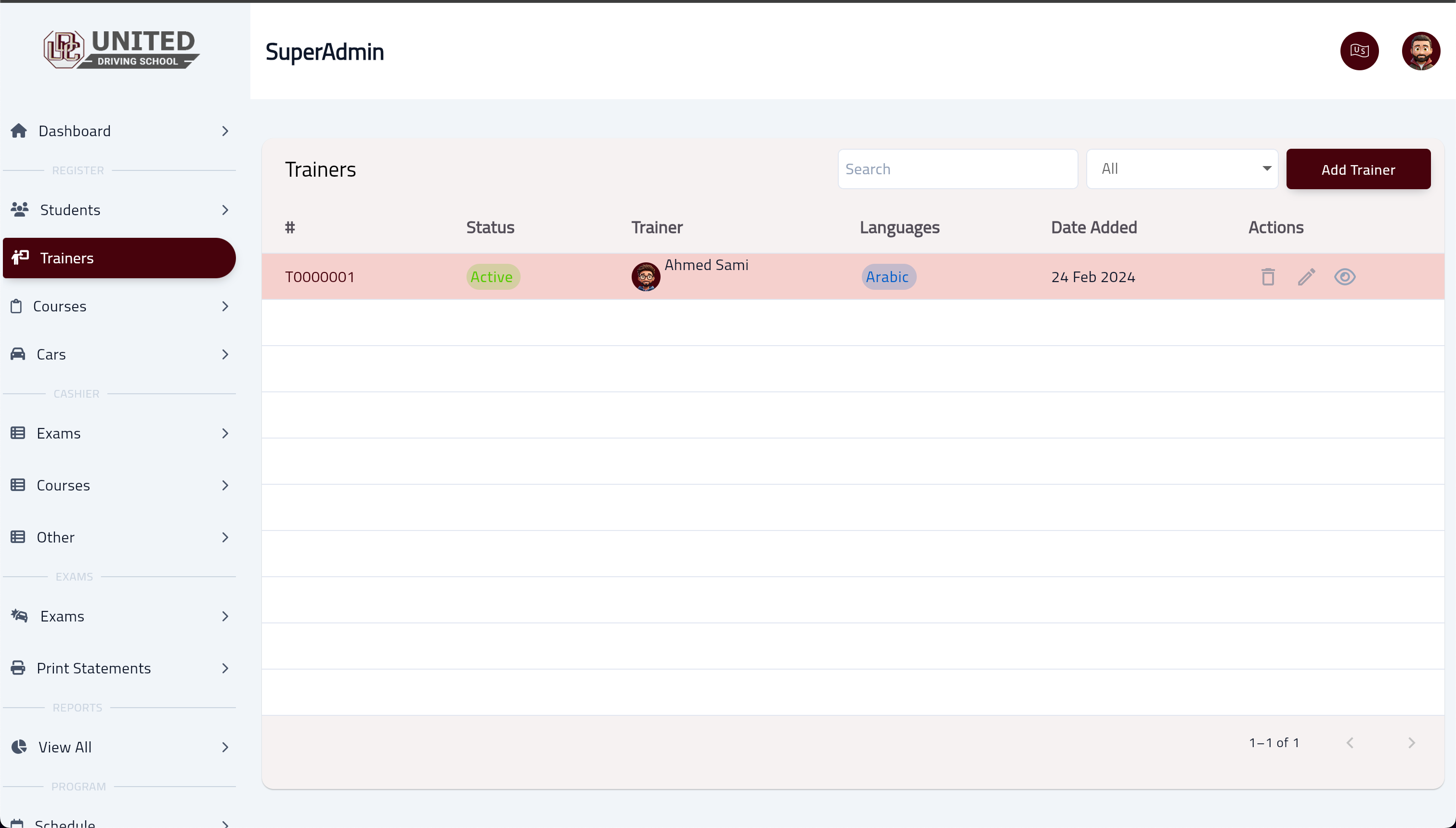 Driving School Dashboard screenshot 4