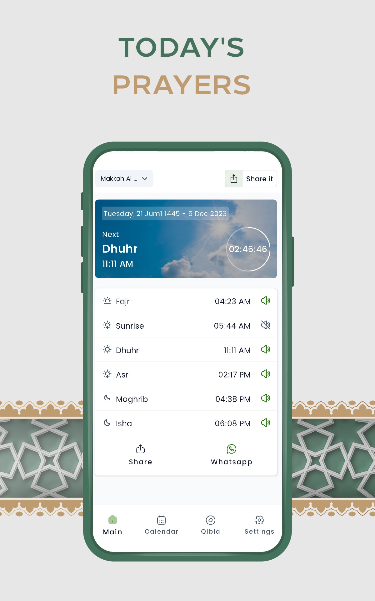 Prayer Times screenshot 2
