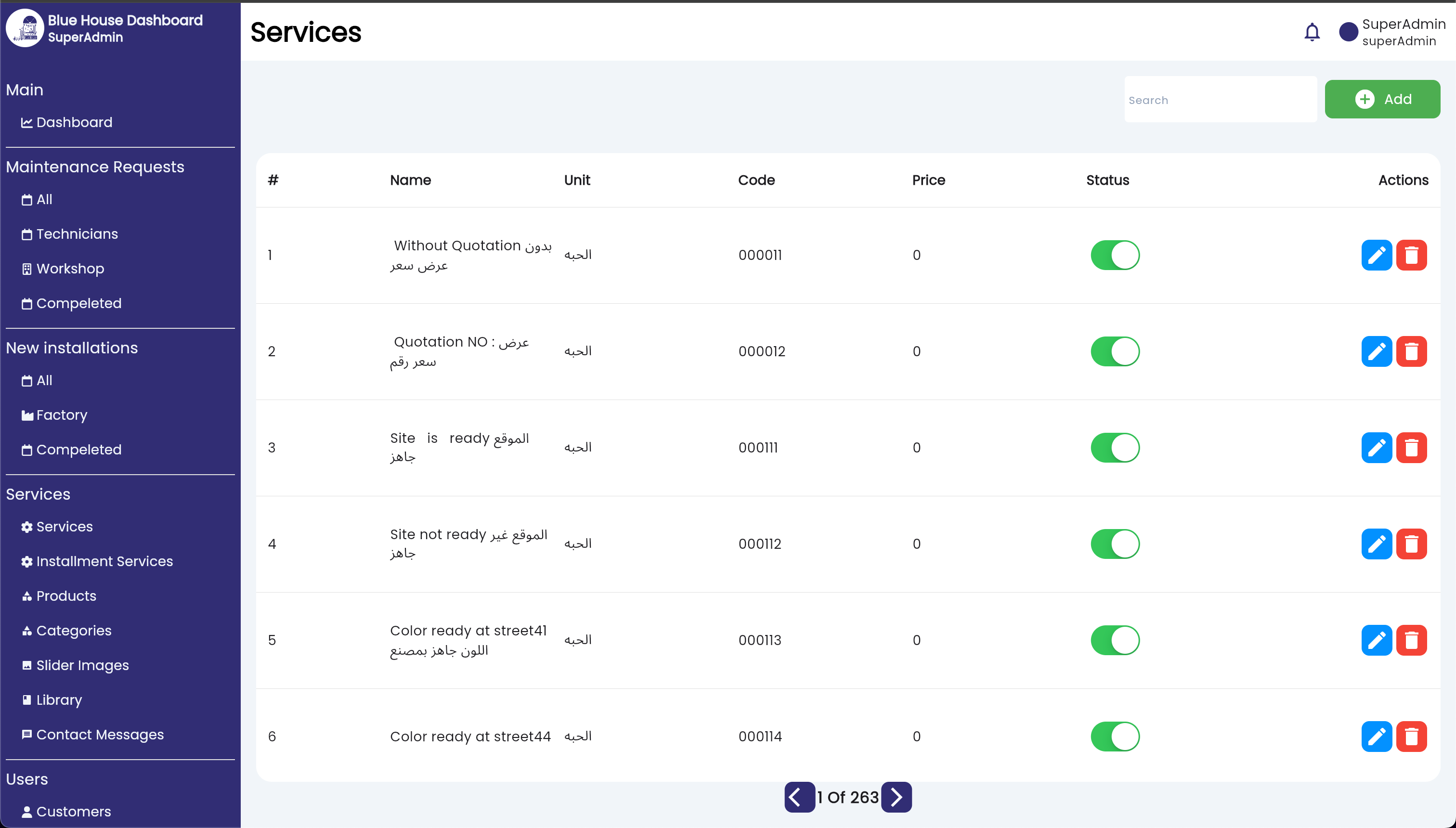 Blue House Dashboard screenshot 5